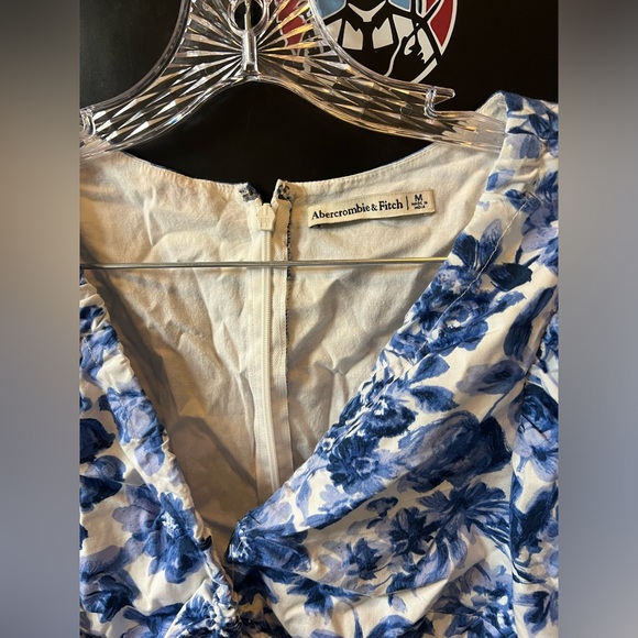 Abercrombie & Fitch Blue Floral Dress - Picture 3 of 4